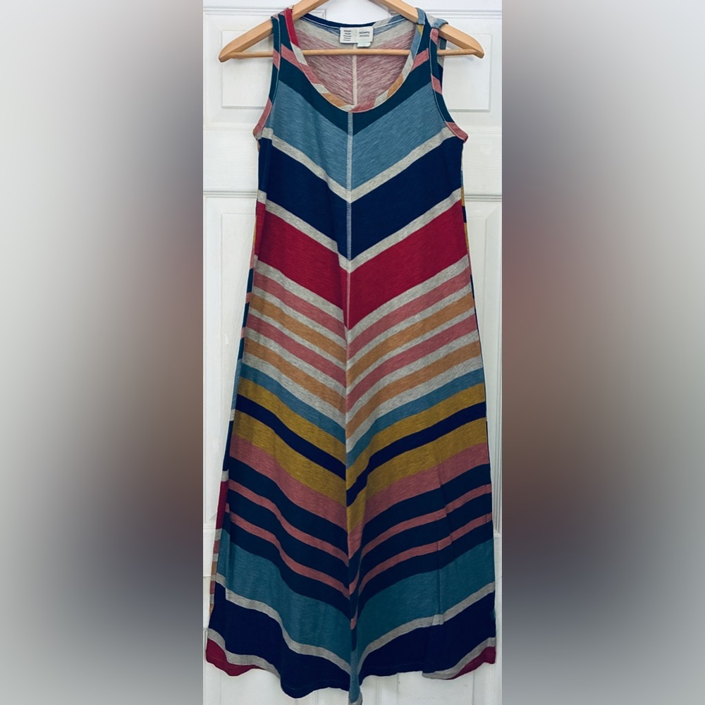 Anthropologie’s Multicolor Chevron Stripe Sleeveless Dress